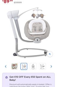 Joie Serina Multi-Motion Baby Swing and Rocker