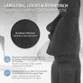 Easter island head figure Moai Rapa NUI Head Figurine High , cast stone resin Image 8