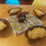 Lovely Set of Four Vintage Mid Century Modern Hand-Carved Wood Nibbles Bowls in Excellent Condition. Image 10
