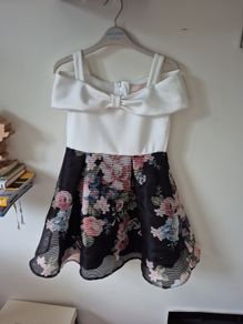 lipsy occasion girls dress age 7-8 worn twice