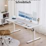 Brand New Unused Height-Adjustable Standing Desk 180 x 80 cm, Electric Desk, Standing Table, Office Table, Standing Desk, Office Table, White Image 5