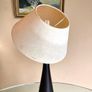 Vintage Turned Wood Lamp with Parchment Shade Image 10