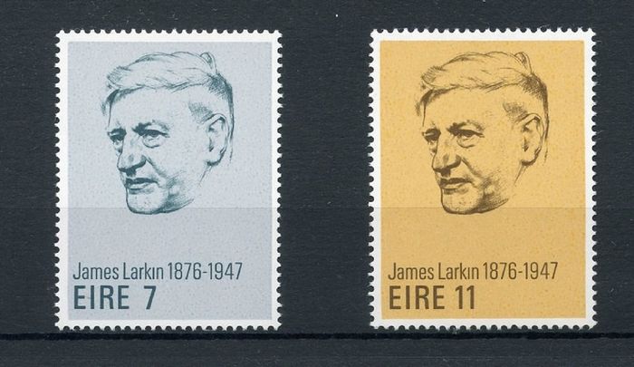 Ireland : 1976 Scott # 385 - 386 Centenary of the Birth of James Larkin - Mint Never Hinged
