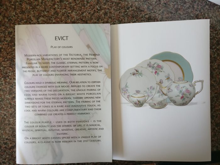 Herend Porcelain Royal Garden Evict Couples Tea Set (Tea for 2)