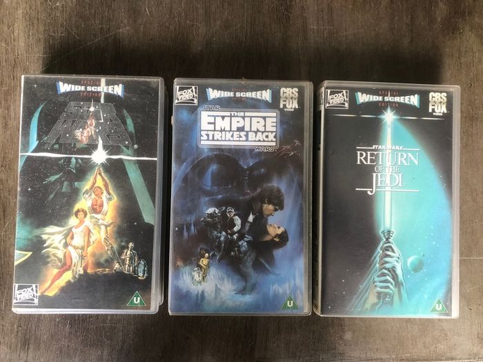 Star Wars Trilogy Widescreen VHS Videos