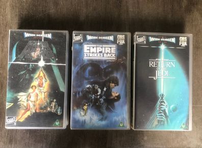 Star Wars Trilogy Widescreen VHS Videos