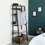 New Vintage Hall Tree Coat Rack Clothing Stand with Shoe Shelf- FREE P&P Image 4