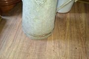 Beautiful Large Old Galvanized Steel Water Carrying or Bath-Filling Can c1930s Postage Available or Collection