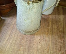 Beautiful Large Old Galvanized Steel Water Carrying or Bath-Filling Can c1930s Postage Available or Collection