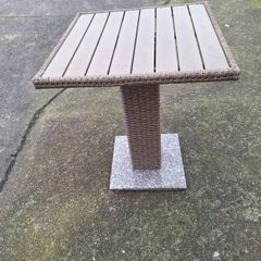 Lovely square bistro table with marble base