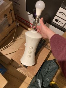 Belleek Pottery Lamp