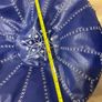 Navy, leather footer Image 5
