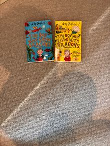 2 books boy who lived with dragons