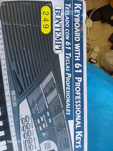 Bontempi System 5 Plus, 61 Professional key keyboard, Model No PM-746, with charger, headphones, songbooks,music sheet stand, new, never used