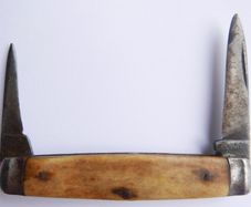 Vintage James Barber 1800s Sheffield Pocket Knife 2 Blades Stainless Steel