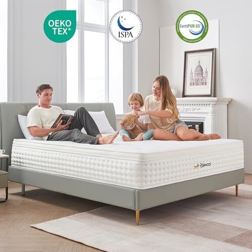 Small Double Mattress Medium Firm Memory Foam Pocket Sprung 120x190x26CM