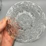 Vintage Etched Glass Serving Bowl with Plate Image 6