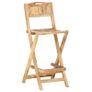 Folding Outdoor Bar Chairs 2 pcs Solid Mango Wood Image 3