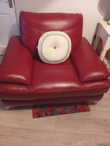 Italian leather chair