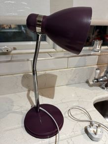 Purple desk lamp