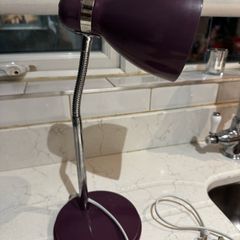 Purple desk lamp
