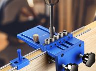 main image for ad BRAND NEW EU Stock 3-in-1 Dowel Jig 28 Pcs/Set Woodworking Doweling Jig Set 6/8/10mm Drilling Hole Positioners Dowel Drilling Sleeves Tool