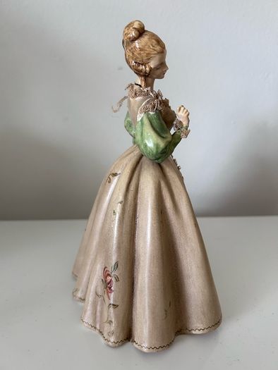 Antonio Borsato, Milan, Italy, figurine, lady with a flower