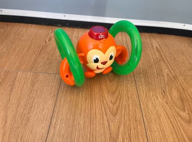 Bright Starts Roll & Glow Monkey Crawling Baby Toy