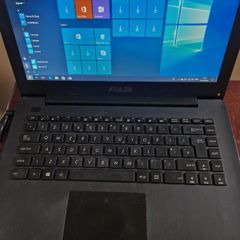 Asus X453MA-WX315B, 14 inch screen, 2GB Ram, 500GB HDD, Intel Celeron CPU N2840,  2.16GHz, Windows 10, Microsoft Edge, Chrome