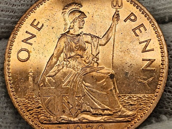 Great Britain 1960 Proof Penny Queen Elizabeth