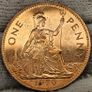 Great Britain 1960 Proof Penny Queen Elizabeth Image 3