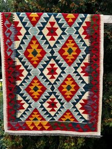 Wool kilim rug from Pakistan - new - handmade