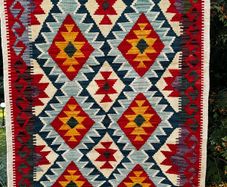 Wool kilim rug from Pakistan - new - handmade