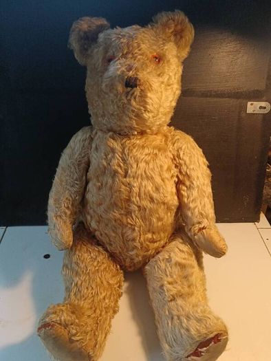 25" 1930's Fully Articulated Mohair Teddy Bear
