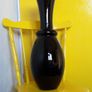 Large Tall -  Black Glass Vase Image 4