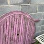 3 x solid garden chairs plus trellis Image 3