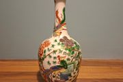 Late 19th Century famille verte mei ping vase phoenix Pattern, Hand Painted