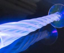 Uranium Glass Antique Vase