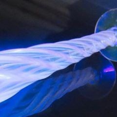Uranium Glass Antique Vase