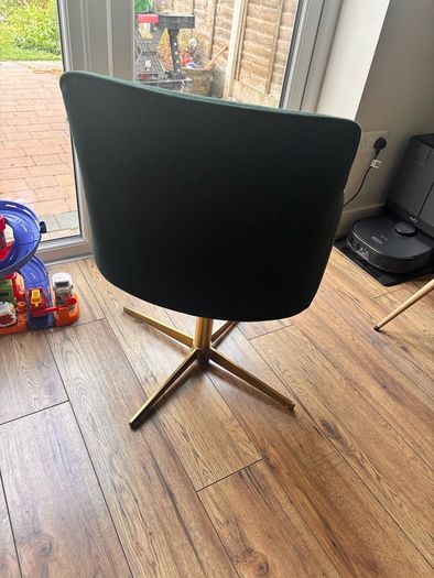 Green Velvet Office/Desk Chair