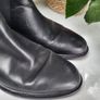 REISS Black leather Chelsea Boots Sz 41 Fit 7-8 UK - Rrp 295 (New) Image 4