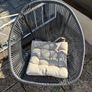 Pair of woven garden chairs Image 5