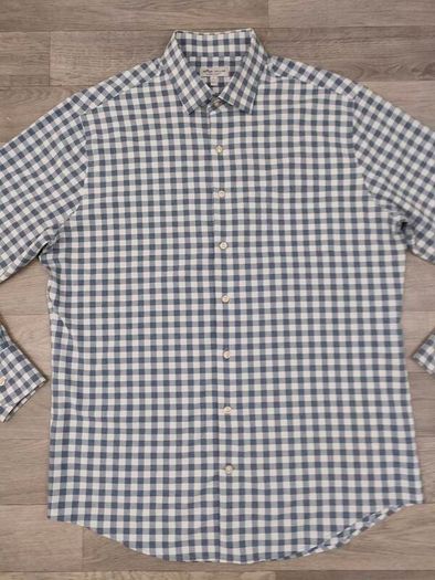 Peter Millar Summer Comfort Performance Button Up Golf Shirt Mens Large