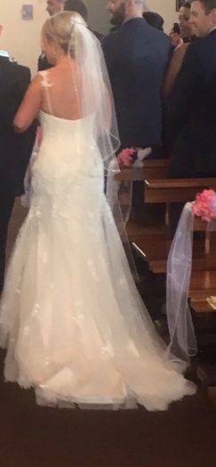 Wedding dress & accessories  - size 10
