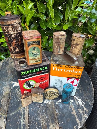 Vintage French Tins / Advertising Cans