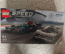 Lego Speed Champions Mercedes-AMG F1 W12E E Performance and Mercedes-AMG Project One 76909