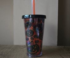 2022 Starbucks Halloween tumbler with pumpkins
