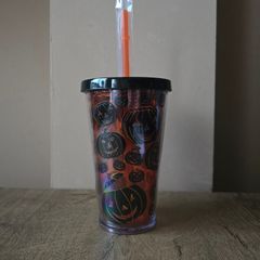 2022 Starbucks Halloween tumbler with pumpkins