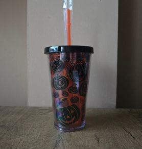 2022 Starbucks Halloween tumbler with pumpkins