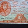 1968 Lady Lavery 10 Shillings Image 2